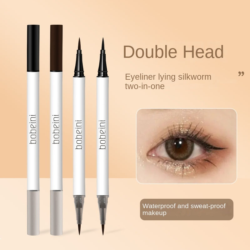 Double Head Eyeliner Water Proof Lasting Nature Double -use Lower Eyeliner