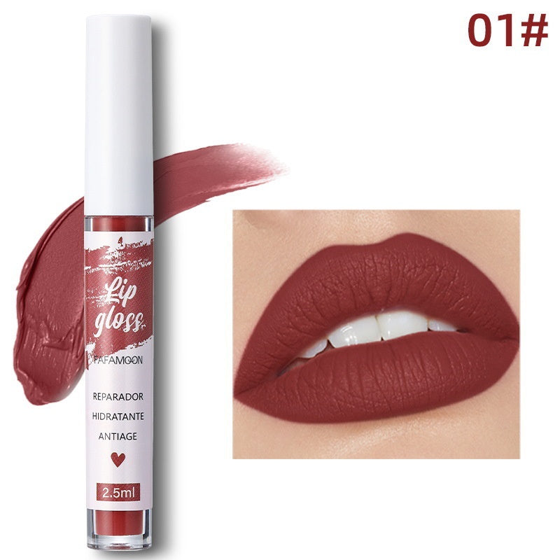 Lip Gloss Not Easy To Stick To The Cup Lasting Matte Not Easy To Fade Water Proof Nature Lipstick