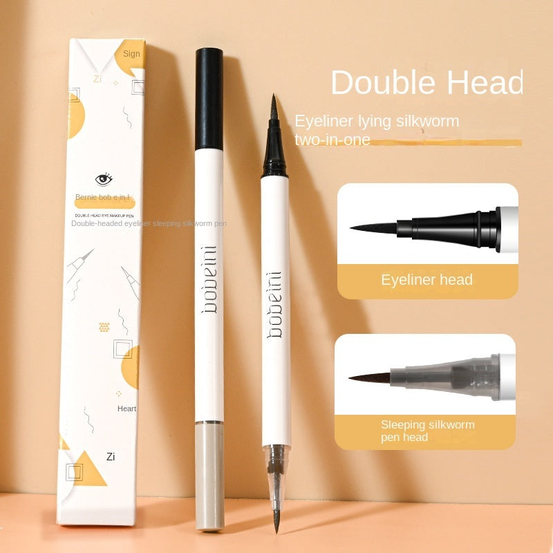 Double Head Eyeliner Water Proof Lasting Nature Double -use Lower Eyeliner