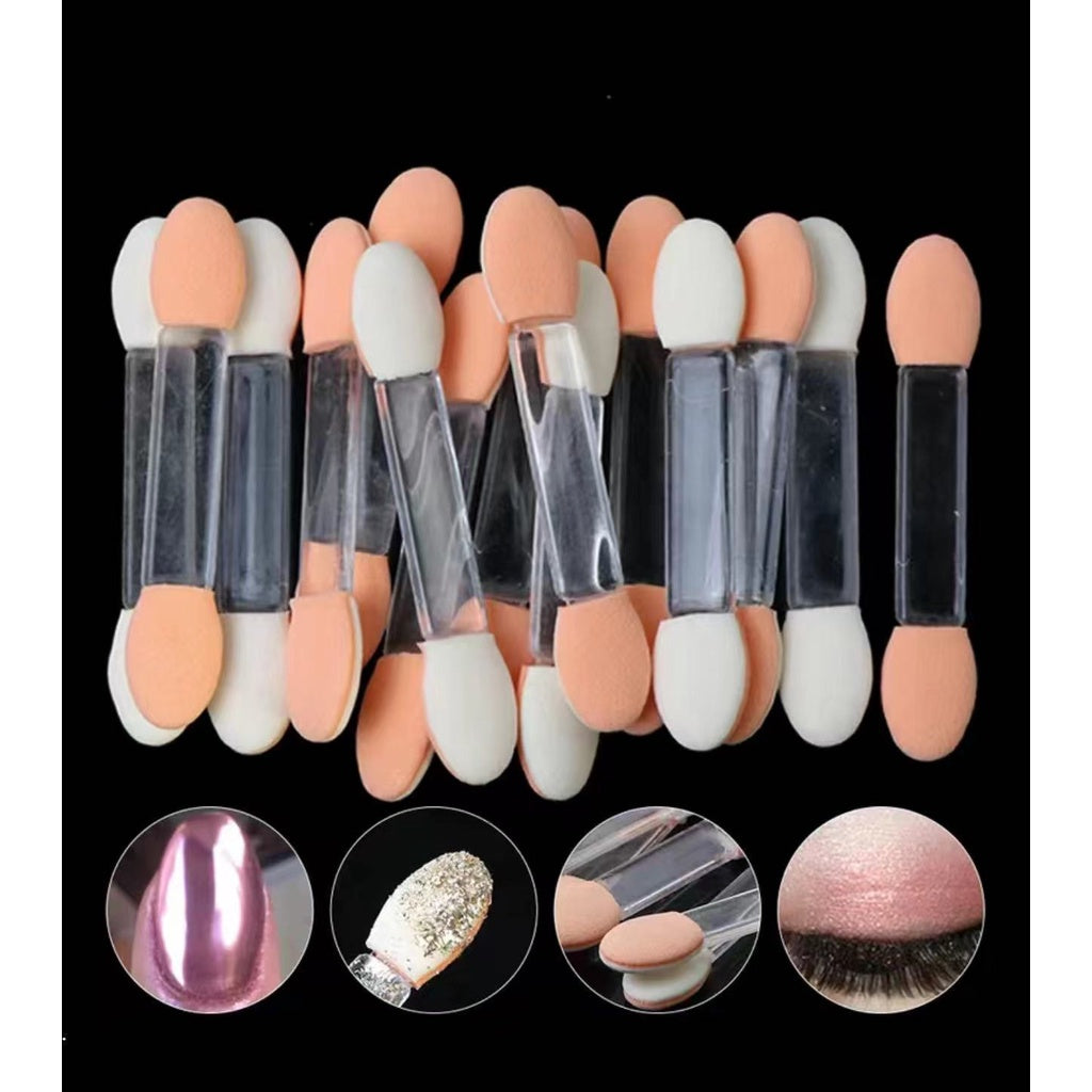 Double Head Latex Cotton Eye Shadow Stick Eyeshadow Brush Tool Manicure Tools Soft Portable