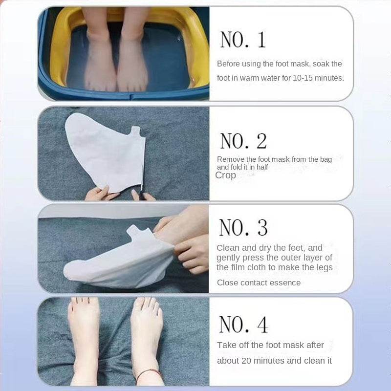 Foot Mask Maintainance Nourish Moisturize Moisturizing Soft Foot Nursing