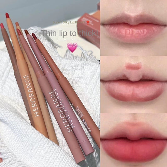 HERORANGE Fog Surface Velvet Lip Thread Lip -shaped Colorful Lip Glaze Lipstick Lasting Nature