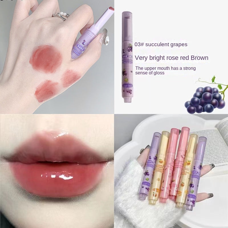 Gegebear Love Lip Gloss Moisturize Lip Balm Pressed Mirror Surface Dilute The Lip Line Moisturize Lipstick