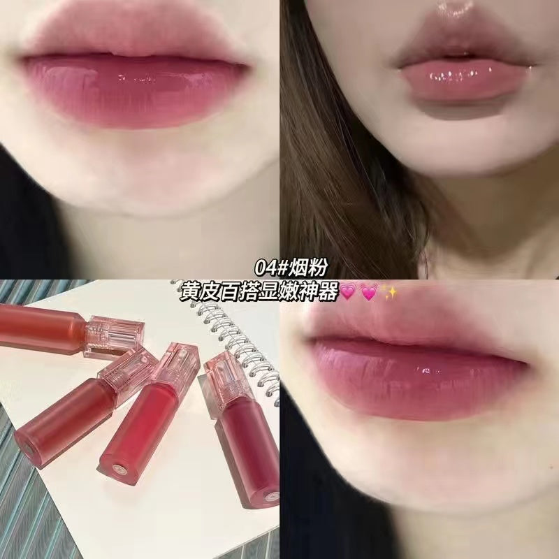 TOOT DODO Sandwich Lip Gloss Crystal Sugar Mirror Lip Glaze Moisturize Lasting Nature Lipstick