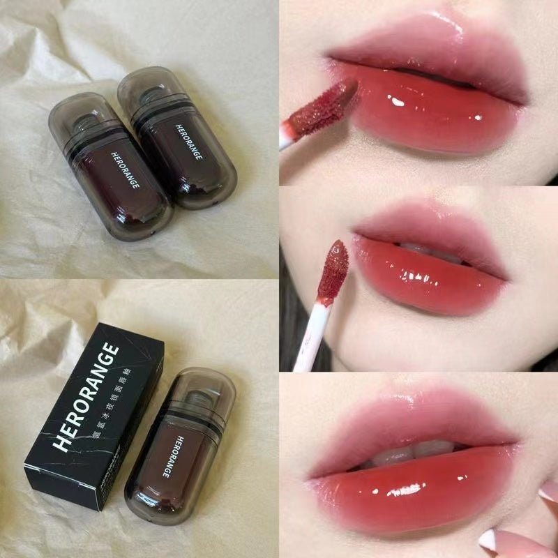 Herorange Lip Gloss Black Mirror Moisturize Moisturizing Lasting Nature Lipstick