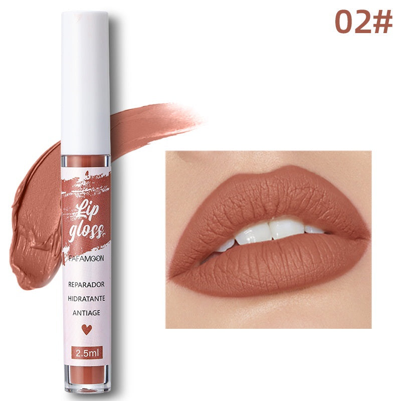 Lip Gloss Not Easy To Stick To The Cup Lasting Matte Not Easy To Fade Water Proof Nature Lipstick