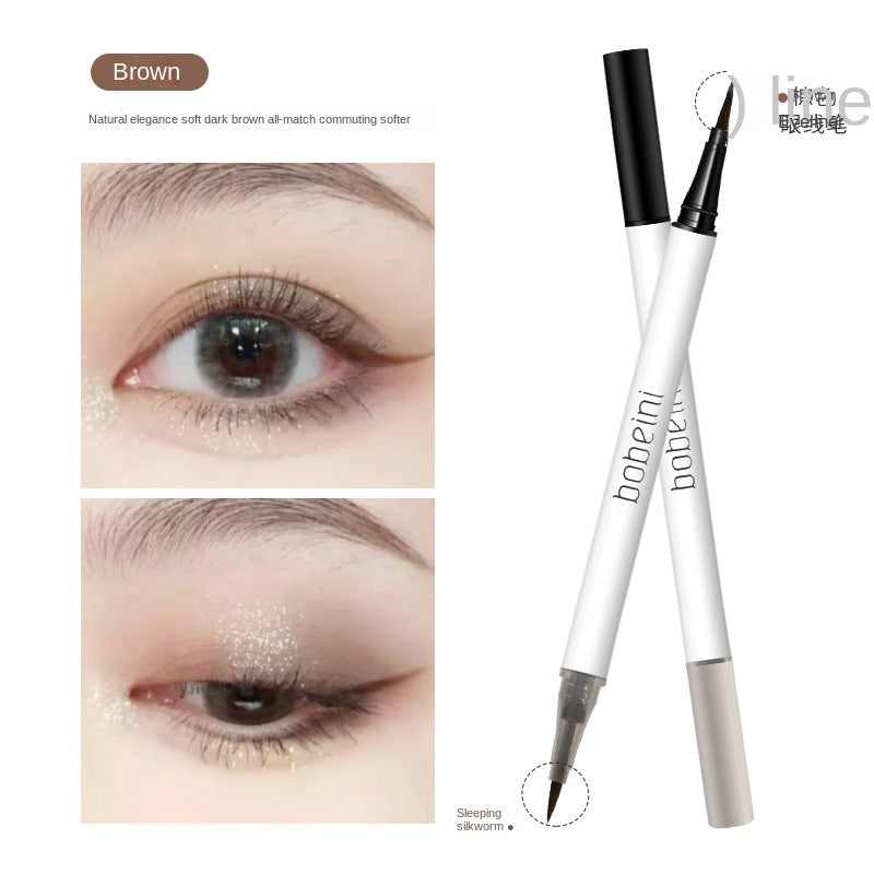 Double Head Eyeliner Water Proof Lasting Nature Double -use Lower Eyeliner