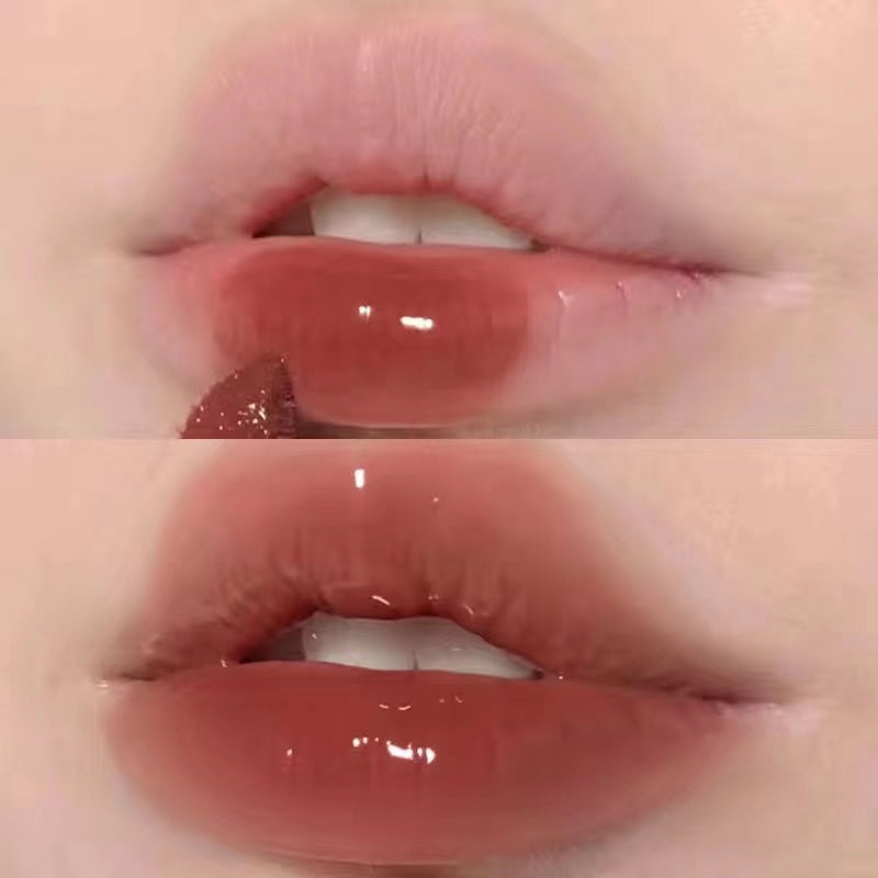 Herorange Lip Gloss Purple Circular Tube Mirror Surface Moisturize Moisturizing Lasting Lipstick