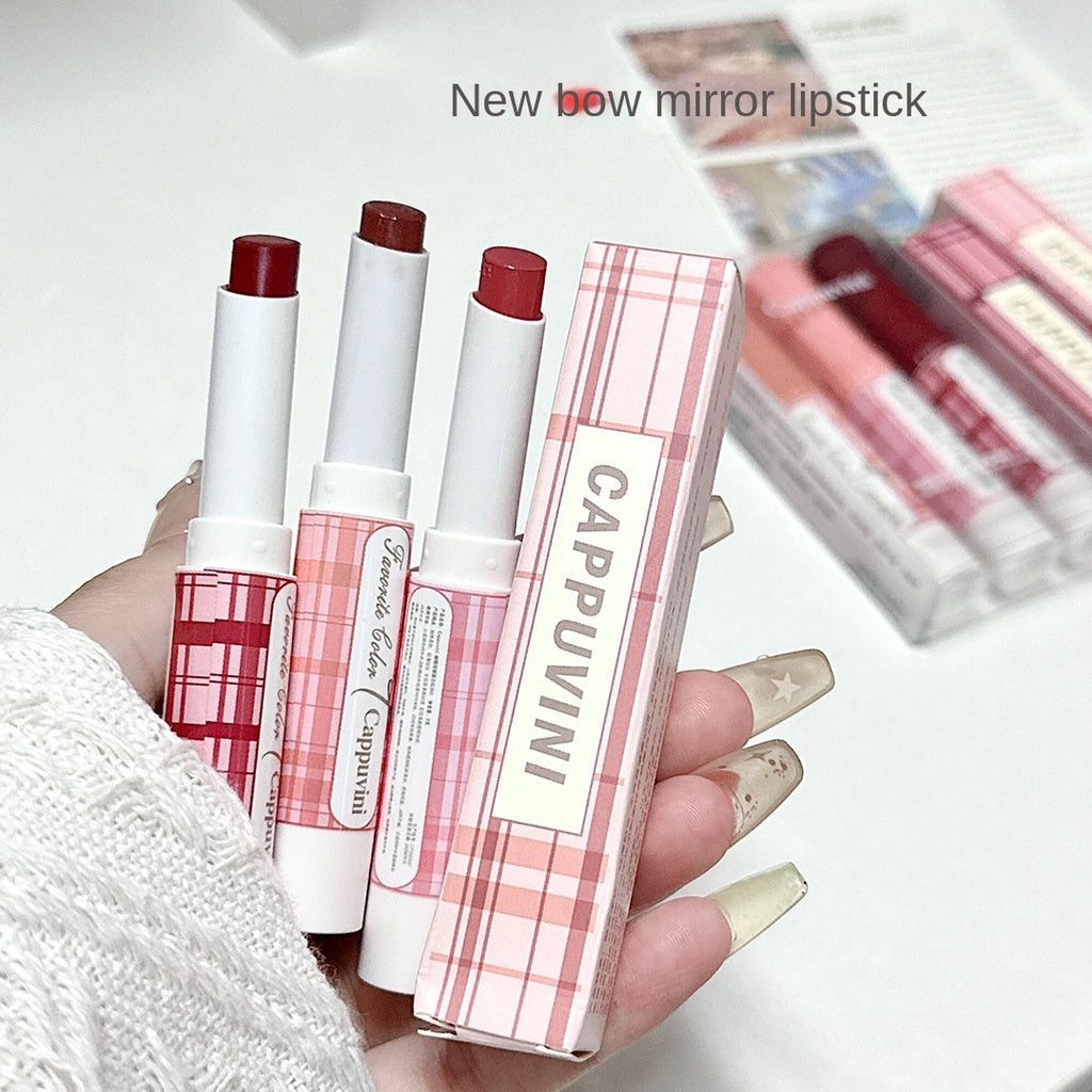 Cappuvini Lipstick Mirror Surface Moisturize Moisturizing Lasting Nature Lip Gloss