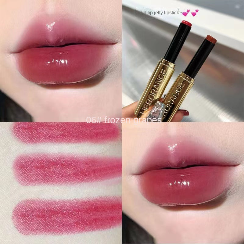 HERORANGE Lip Gloss Small Gold Tube Mirror Lipstick Nature Nourish High Value Not Easy To Dip The Cup