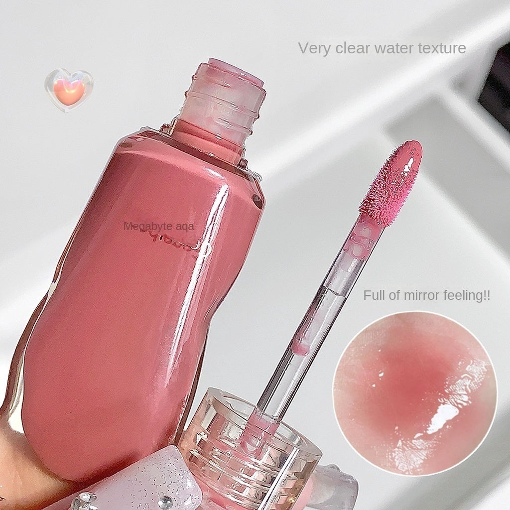 Gege Bear Lip Gloss Mirror Nourish Moisturize Water Proof Lip Oil Lipstick 6-colors