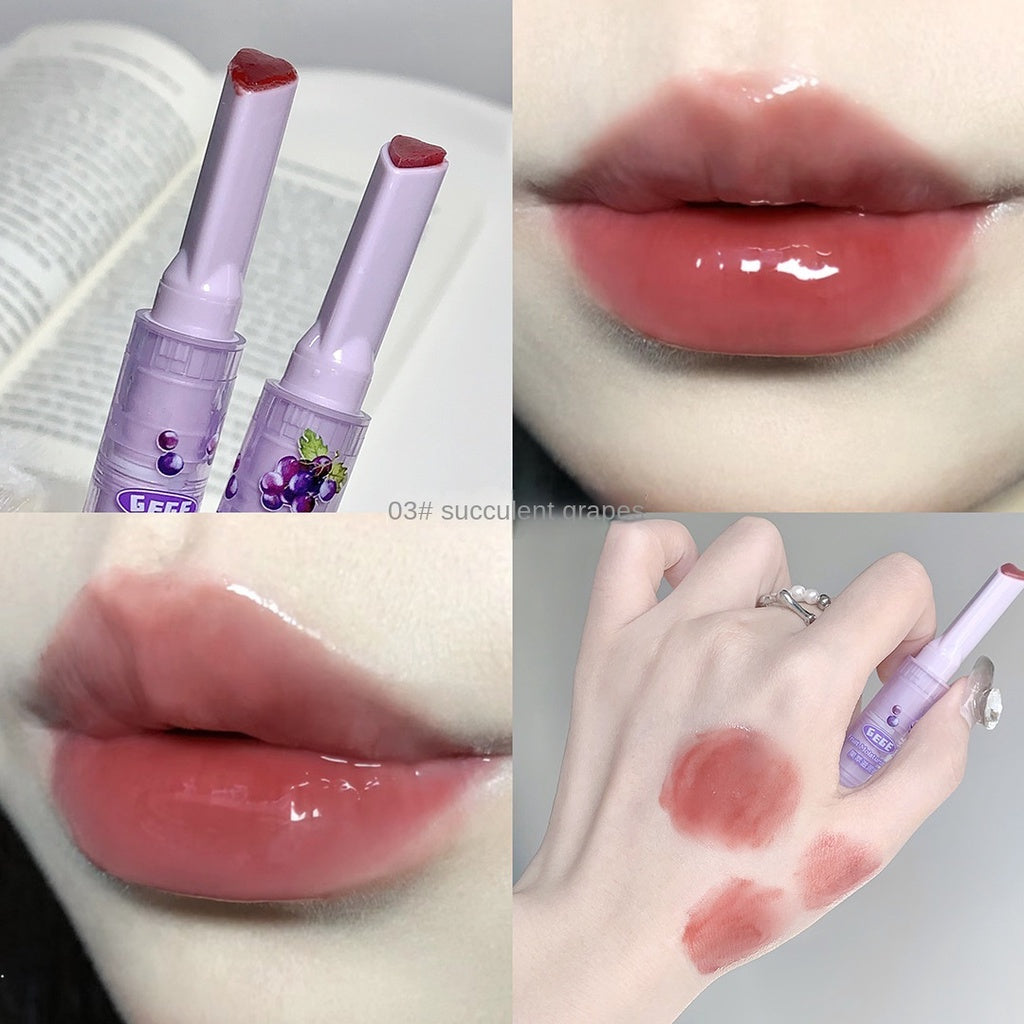 Gegebear Love Lip Gloss Moisturize Lip Balm Pressed Mirror Surface Dilute The Lip Line Moisturize Lipstick