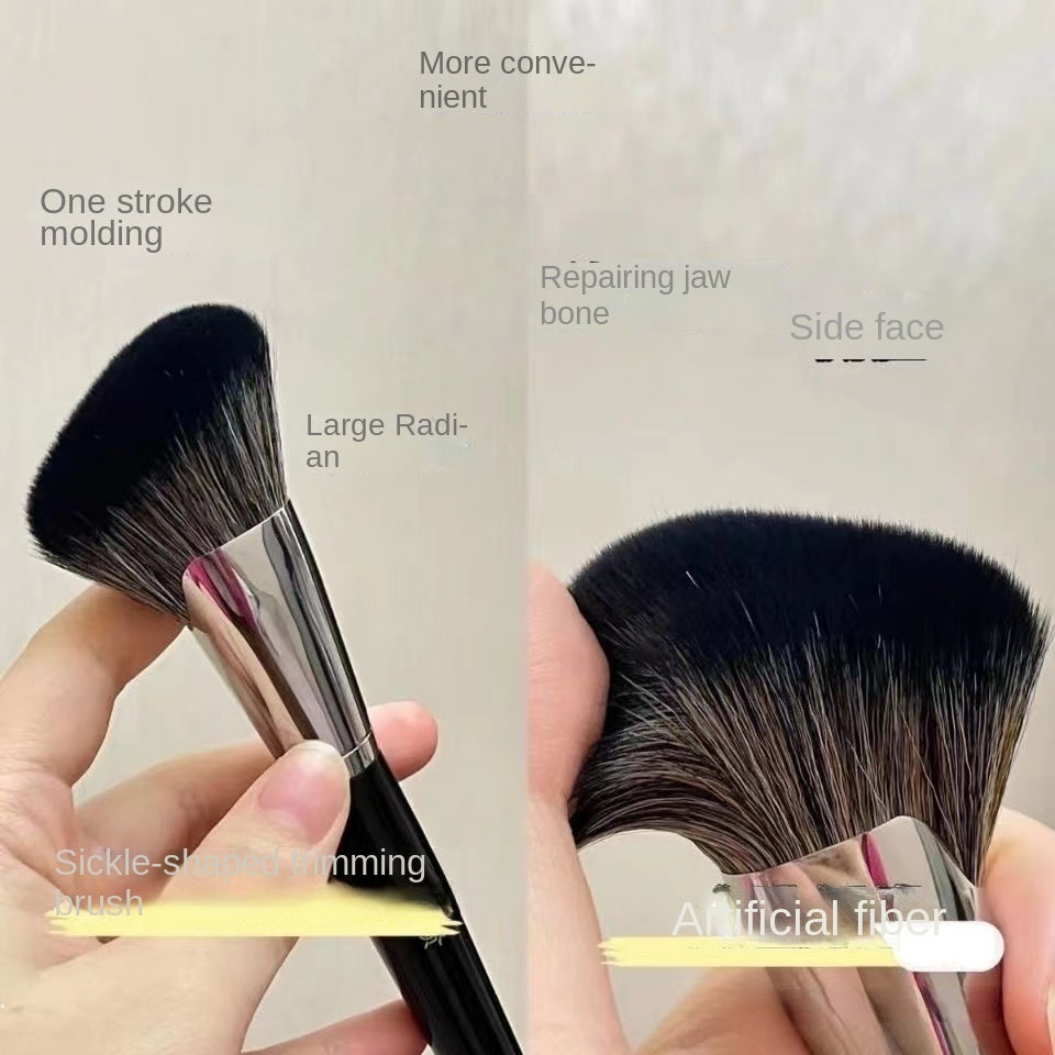 Makeup Brush Bevel Shadow Brush Facial Contour Side Shadow Brush Large Fluffy Contouring Brush