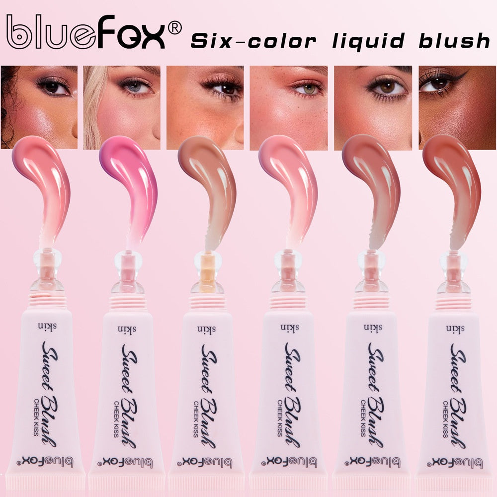 Liquid Blush Lip Gloss Multifunction Contouring Pink Moisturize Nature Blush