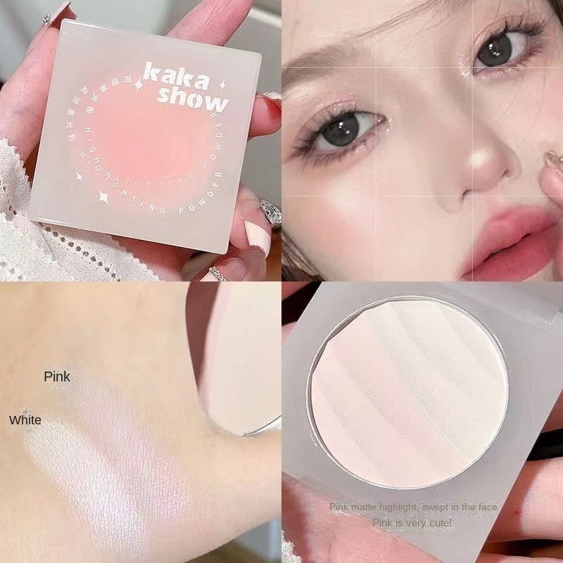 Kakashow Double Fight Highlight Powder Matte Trimming Brighten Nature Conceal Blush