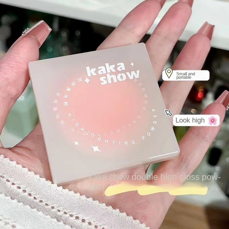 Kakashow Double Fight Highlight Powder Matte Trimming Brighten Nature Conceal Blush