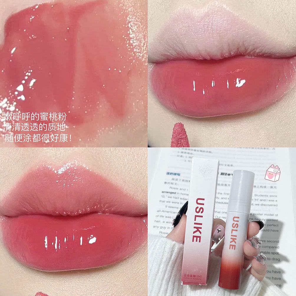 Uslike Lip Gloss Mirror Moisturize Moisturizing Lasting Not Easy To Fade Lipstick 6-colors