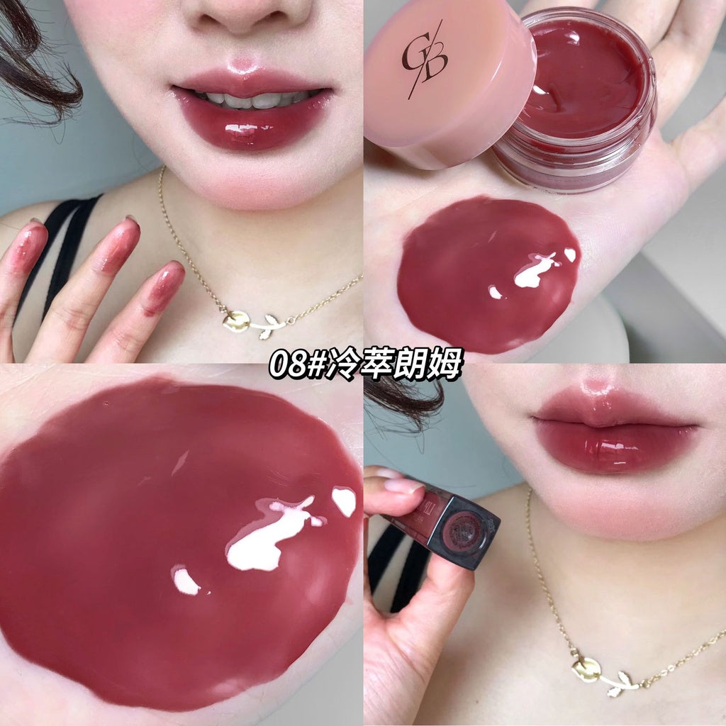 Gege Bear Lip Gloss Jam Jelly Moisturize Mirror Surface Lipstick