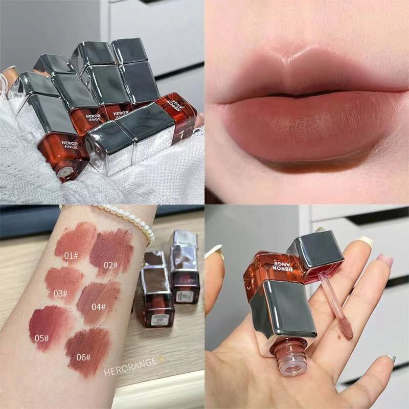 HERORANGE Lip Gloss Matte Lasting Water Proof Crystal Jelly Nature Lipstick