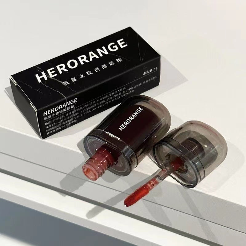 Herorange Lip Gloss Black Mirror Moisturize Moisturizing Lasting Nature Lipstick