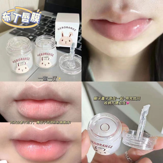 HERORANGE Rabbit Pudding Lip Mask Moisturize Moisturizing Lip Balm